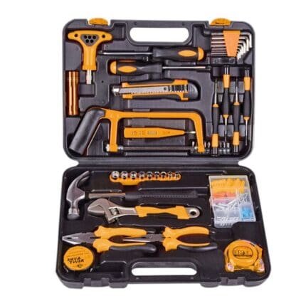 109 Pieces Hand Tool Kit with Plastic Toolbox