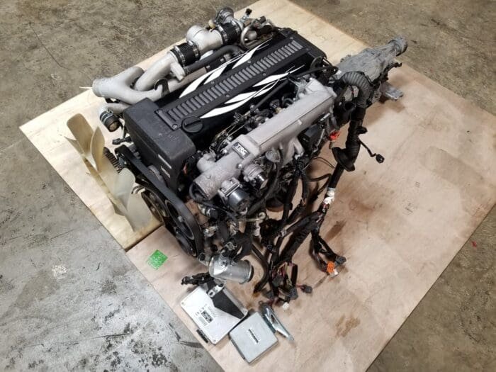 1JZGTE Non-VVTi Twin Turbo Engine with Automatic Transmission Complete Swap Toyota Soarer JZZ30 Supra JZA70 Chaser JZX90