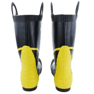 New Style Black High Quality EN15090 Certified Steel head Steel bottom Fire Rubber Boots