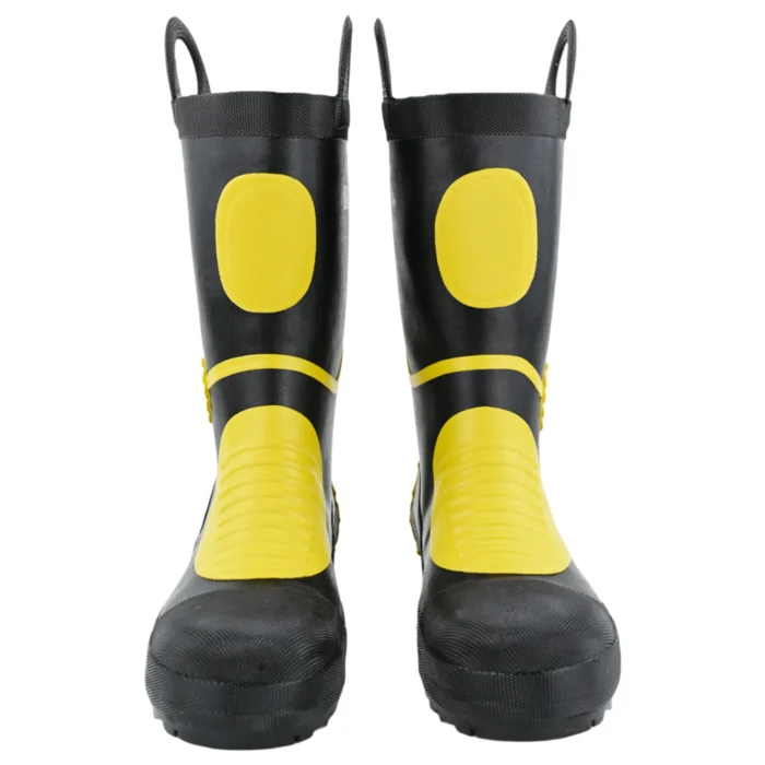 New Style Black High Quality EN15090 Certified Steel head Steel bottom Fire Rubber Boots