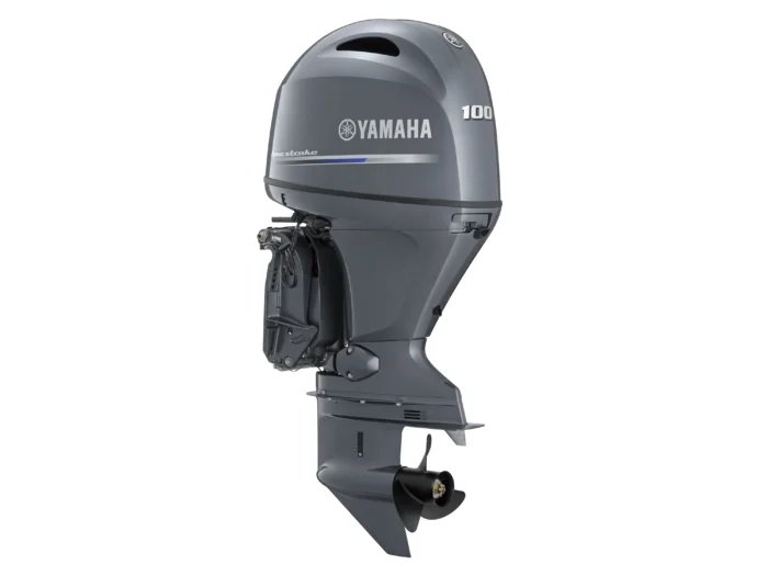 Used Yamaha F100 FUEL 100HP 4 Stroke Long Shaft Outboard Engine - Sale