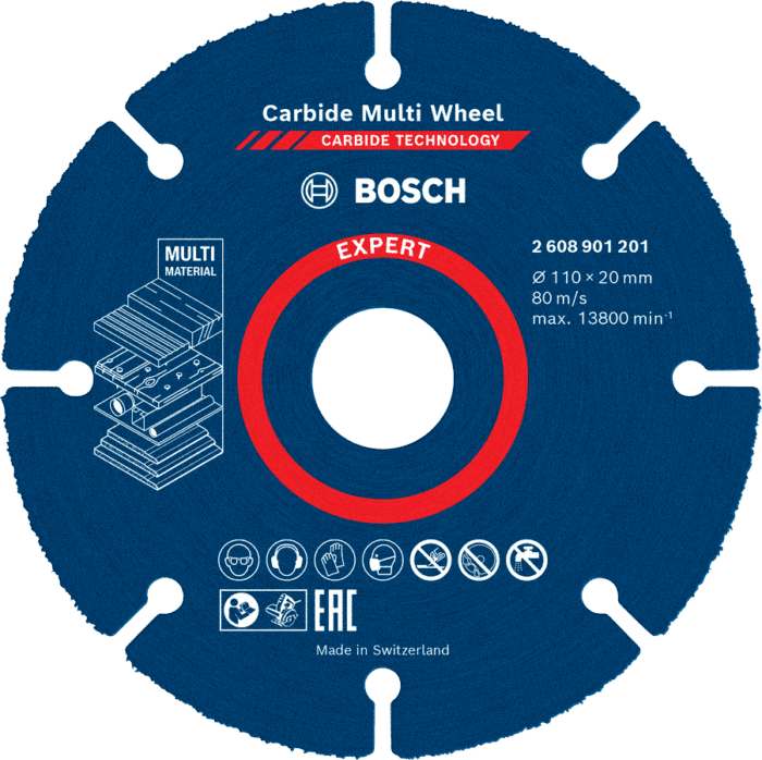 Bosch 2608901201 Expert Carbide Multi Wheel 110mm (For Marble Cutter 4")