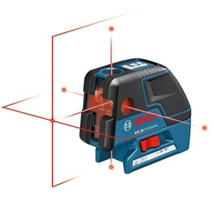 Bosch GCL 25 Self Leveling 5-Point Alignment Laser with Cross-Line