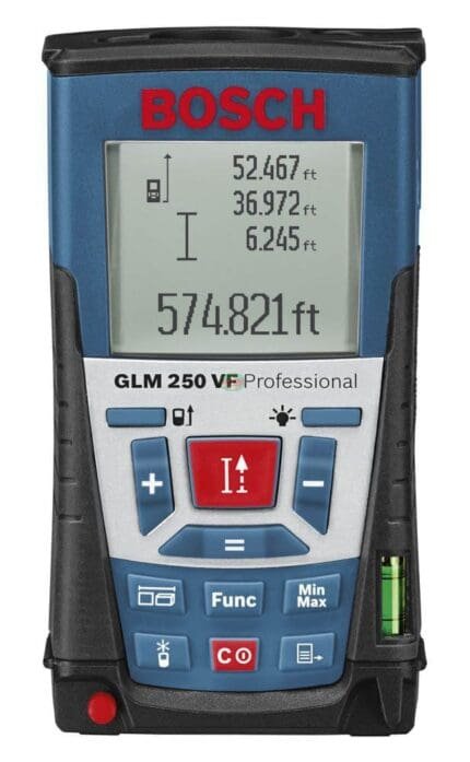 Bosch GLM 250 VF Laser Rangefinder / Distance Measurer (250 Meters)