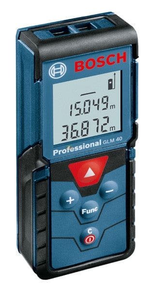 Bosch GLM 40 Laser Rangefinder / Distance Measurer (40 Meters)