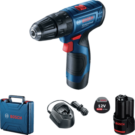 Bosch GSB 120-LI Cordless Impact Drill / Driver (12 Volts) [Two Battery Kit]