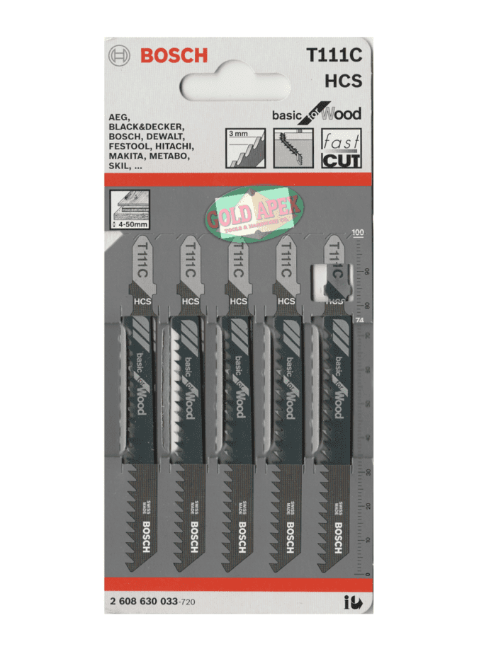 Bosch T111C Jigsaw Blade (T-Type Shank)