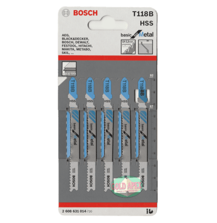 Bosch T118B Jigsaw Blade (Metal)