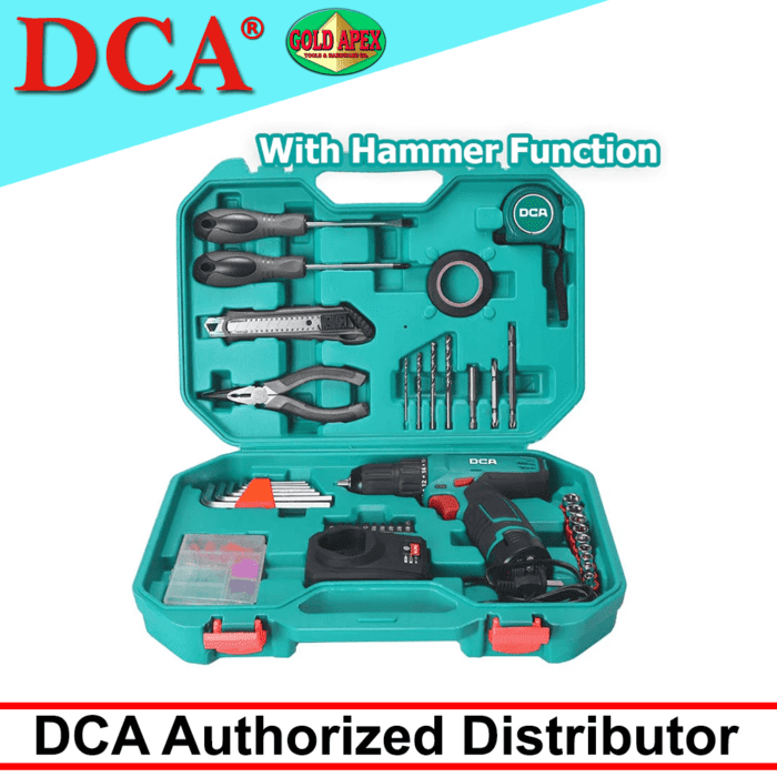 DCA ADJZ1202i-TD 12V Cordless Hammer Drill 10mm [Kit]