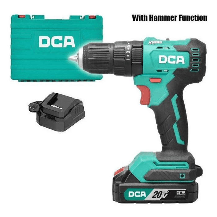 DCA ADJZ2050i EM 20V Cordless Brushless Hammer Drill / Driver 13mm 4.0Ah