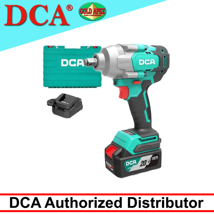 DCA ADPB488 DM 20V Cordless Brushless Impact Wrench 1/2" Drive 488Nm
