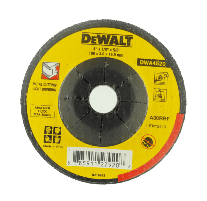 Dewalt DWA4520 Cut Off Wheel 4" for Metal