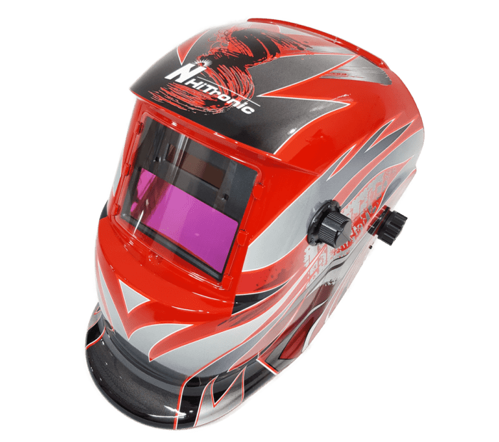 Hi-Tronic Auto Darkening Helmet (Red)