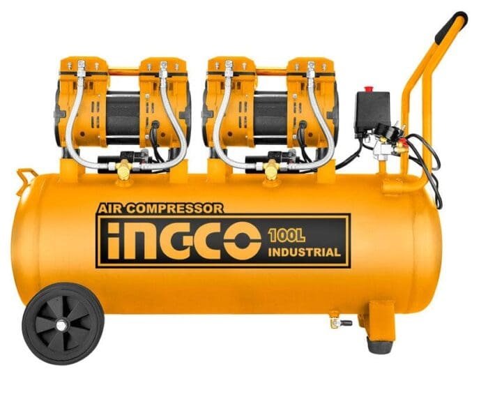 Ingco ACS2241001P Air Compressor Oilless X2 1500W 4HP 100L