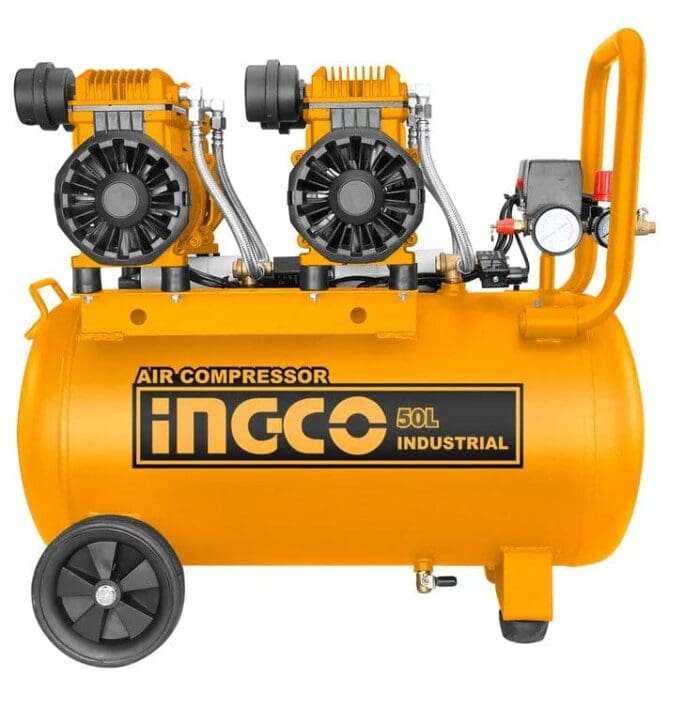 Ingco ACS224501P Air Compressor Oilless X2 1500W 4HP 50L