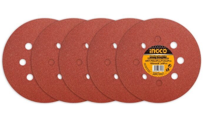 Ingco AKRS150051 Sanding Sheet for Random Orbit Sander 5pcs/Set