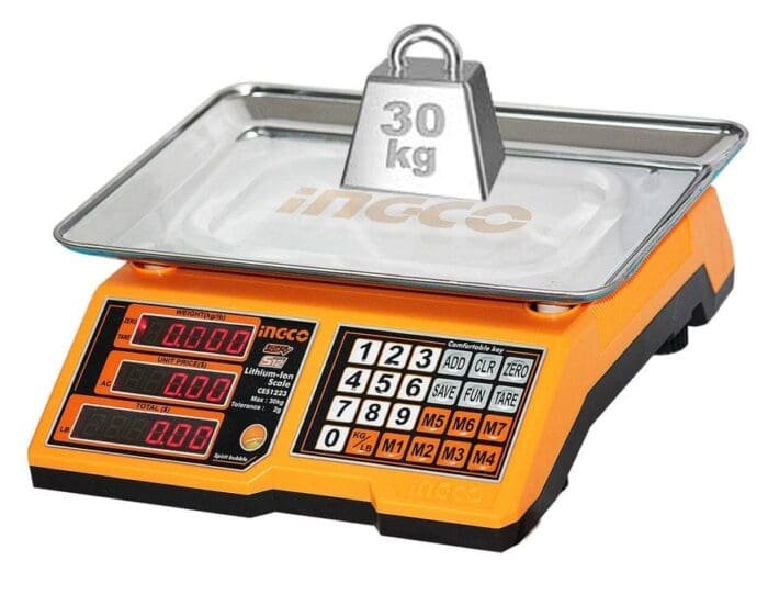 Ingco CES1223 12V Cordless Li-Ion Weighing Scale 12V