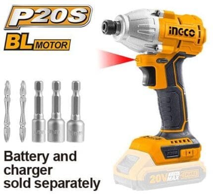 Ingco CIRLI20030 20V Cordless Li-Ion Impact Driver 20V