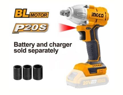 Ingco CIWLI20020 20V Cordless Li-Ion Impact Wrench (Bare Tool)