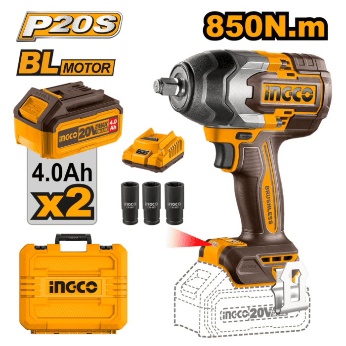 Ingco CIWLI2085 20V Cordless Impact Wrench