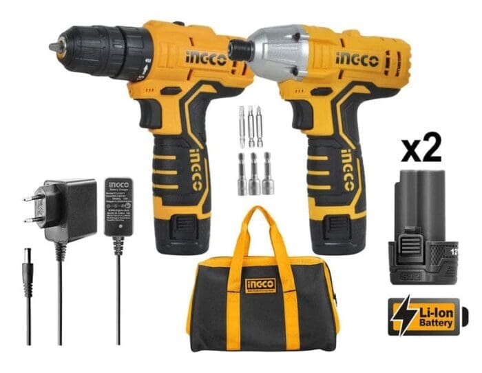 Ingco CKLI1201 12V Li-Ion Cordless Drill & Driver 12V