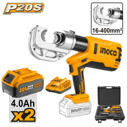 Ingco CTLI2002 20V Cordless Li-Ion Hydraulic Crimping Tool 20v