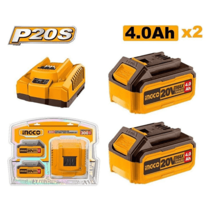 Ingco FBCPK1424 P20S Li-Ion Battery and Charger Kit