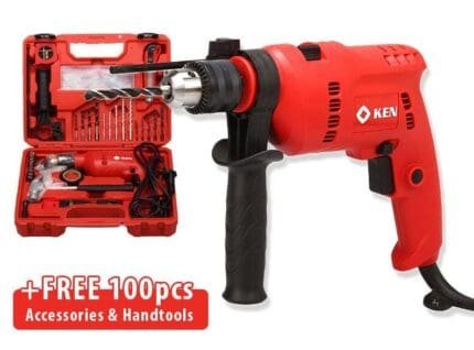Ken 6913S Hammer Drill with 100pcs Accessories Kit Set