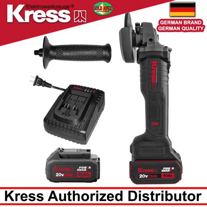 Kress KU800 Brushless Cordless Angle Grinder (20v)