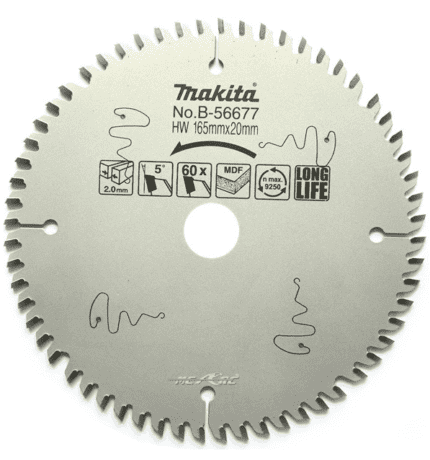 Makita B-56677 Circular Saw Blade 165x20x60T