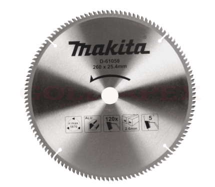 Makita D-61058 Circular Saw Blade 10"x120T