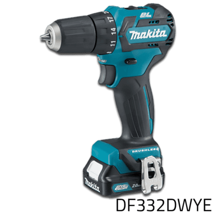 Makita DF332DWYE 12V Cordless Brushless Drill - Driver (CXT-Series)