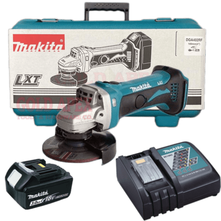 Makita DGA402RF 18V Cordless Angle Grinder with Carrying Case