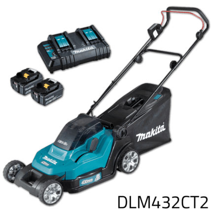 Makita DLM432CT2 36V Cordless Lawn Mower (LXT-Series)