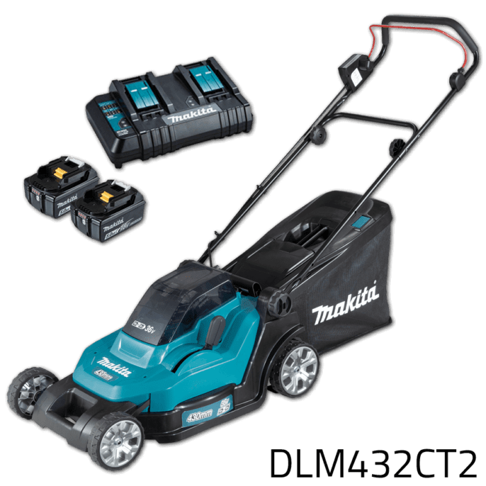 Makita DLM432CT2 36V Cordless Lawn Mower (LXT-Series)