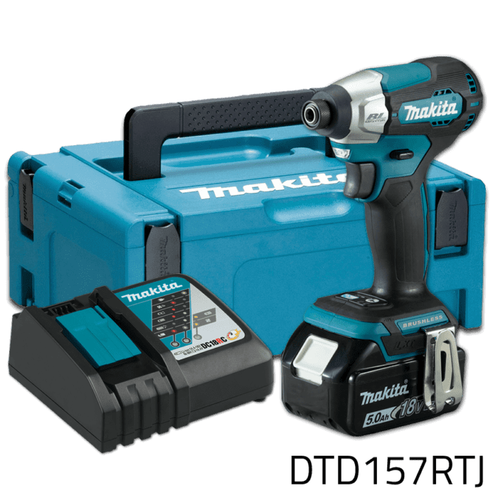 Makita DTD157RTJ 18V Cordless Brushless Impact Driver (LXT-Series)