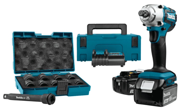 Makita DTW190JX1 18V Cordless Impact Wrench (LXT-Series)