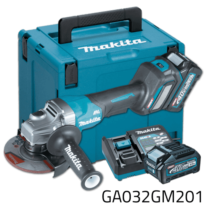 Makita GA032GM201 40V Cordless Brushless Angle Grinder