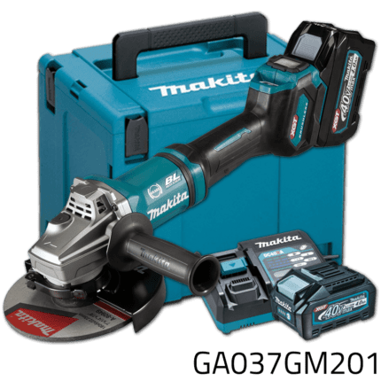Makita GA037GM201 40V Cordless Brushless Angle Grinder