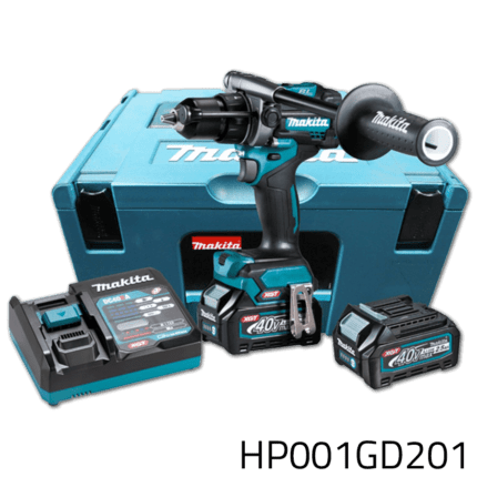 Makita HP001GD201 40V Cordless Brushless Hammer Driver Drill SET (XGT Series)