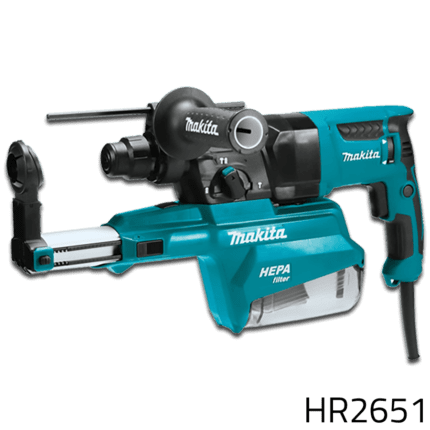 Makita HR2651 Combination Rotary Hammer with Filter Vacuum