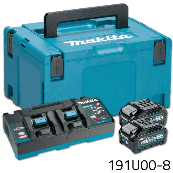 Makita PSKG3 (191U00-8) 40V Power Source Kit / Battery & Charger Set XGT (4.0Ah)