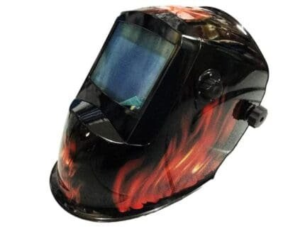 Mitsuden Auto Darkening Helmet Fire Red