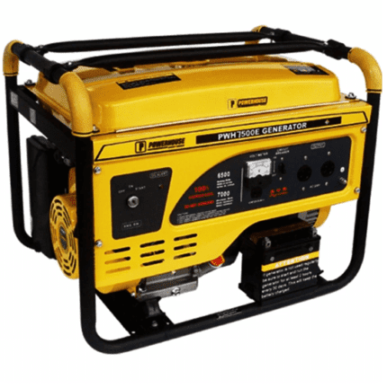 Powerhouse Gasoline Generator w/ Key Electric Start & Battery PWH7500E (100% Copper)