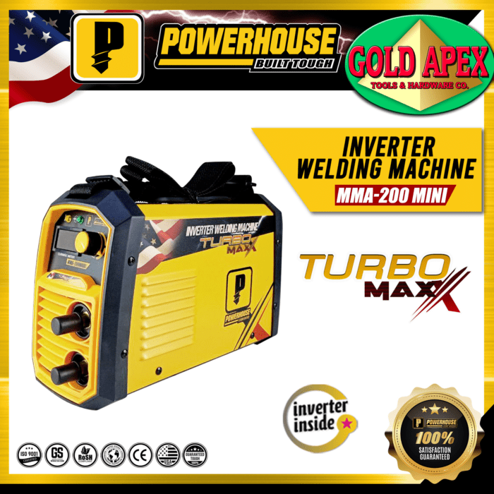 Powerhouse MMA 200A Turbo Maxx DC Inverter Welding Machine