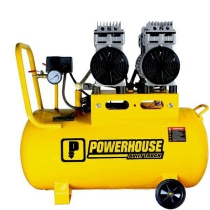 Buy PowerHouse Oil And Noise Less Air Compressor 50 Liters 2HP (2 Motor) (PH-OLESS-50L-2HP) for sale online