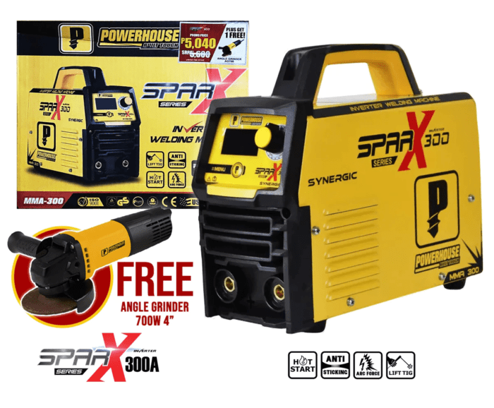 Powerhouse SPARX MMA-300 DC Type Inverter Welding Machine 300A