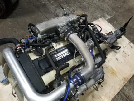 RB25DET Nissan Skyline R33 RB25 2.5L Series-1 Turbo Engine with 5-Speed Manual Transmission Complete Swap