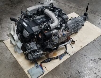 RB25DET Nissan Skyline R33 RB25 2.5L Series-2 Turbo Engine with 5-Speed Manual Transmission Complete Swap