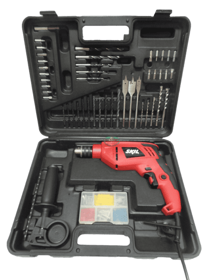 Skil 6610 10mm Impact Drill w/ Bit Accessories